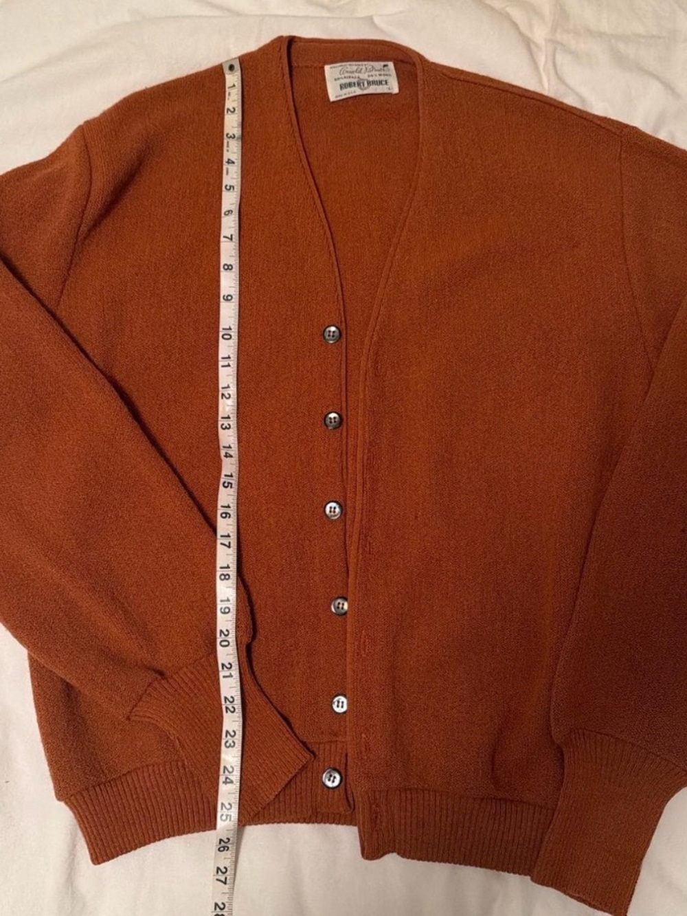 Vintage 1960's Arnold Palmer USA Alpaca
Wool Cardigan Sweater - Picture 5 of 7